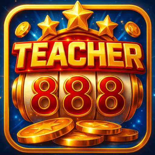 Imagem promocional da TEACHER888 mostrando a plataforma e suas vantagens